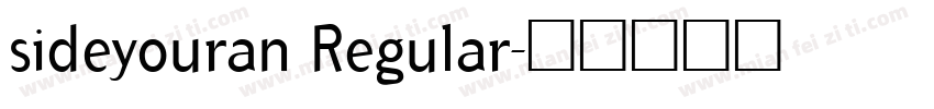 sideyouran Regular字体转换
